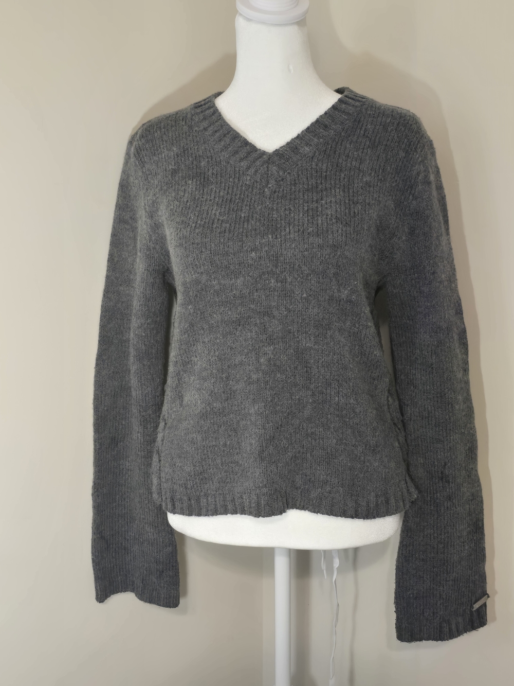 Vintage Delia's Gray V-Neck Sweater